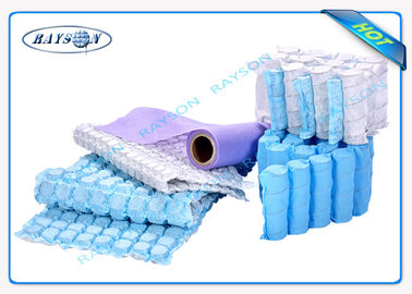 textile tissé bleu Spunbond de 75gsm pp non pour la couverture de ressort de poche
