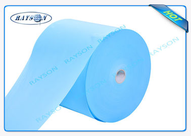 textile tissé bleu Spunbond de 75gsm pp non pour la couverture de ressort de poche