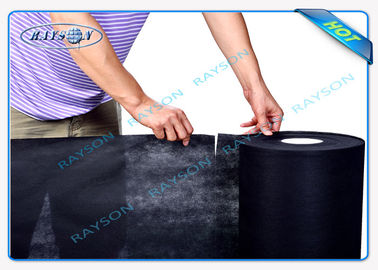 du polypropylène 1.5OZ de Spunbond textile tissé perforé noir non pour le cache anti-poussière