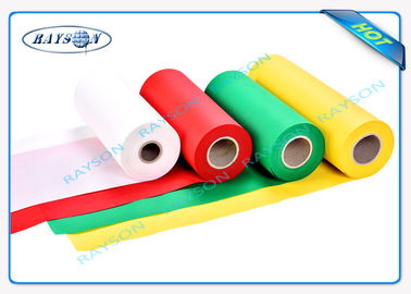 Réutilisation du matériel de imperméabilisation de Rolls de textile tissé coloré de pp Spunbond non