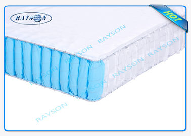 Textile tissé blanc/bleu de 70 grammes de la couleur 47cm de la largeur pp non pour la couverture de sommier à ressorts