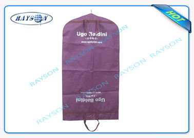 Non les biens de sacs de textile tissé ont adapté la couverture aux besoins du client non tissée imprimée de costume avec la tirette en vente au détail d'utiliser-et à la maison