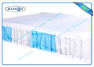 Textile tissé blanc/bleu de 70 grammes de la couleur 47cm de la largeur pp non pour la couverture de sommier à ressorts