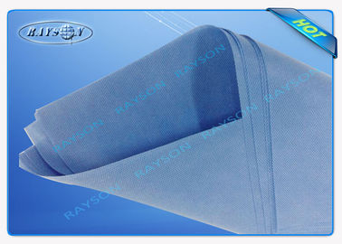 Textile tissé écologique du bleu pp Spunbond non pour le masque médical ou la robe chirurgicale