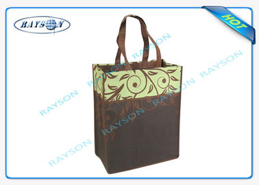 Durable et réutilisez les sacs de textile tissé de pp non avec Logo Priniting, Tote Bag With Long Handle