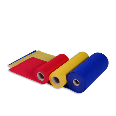 Textile tissé jaune bleu rouge Rolls de pp Spunbond non pour des sacs à provisions