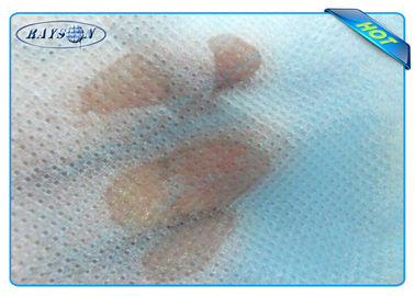 Couleur blanche de textile tissé médical hydrophile de polypropylène d'usage médical non ou couleur bleue