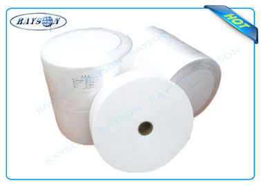 Tissu non-tissé hydrophile de la couleur blanche pp Spunbond pour l'hygiène/produits de couche-culotte