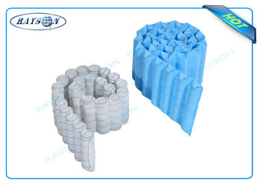 Couleur bleue blanche matérielle du textile tissé 65gram des meubles pp Spunbond non