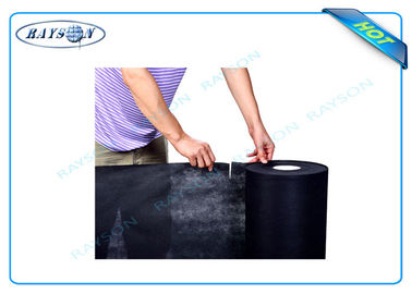 Tissu non-tissé de polypropylène perforé noir de couleur pour le coffre-fort et les matelas