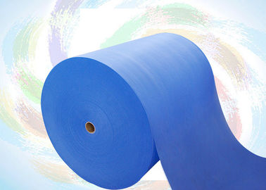 Tissus jetables imperméables non tissés bleus de polypropylène de tissu médical de pp Spunbond