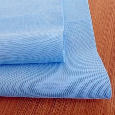 Anti de SMS textile tissé bleu médical statique 80gram non pour le tissu protecteur
