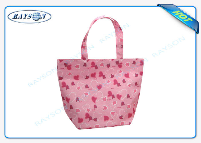De pp sacs qui respecte l'environnement de textile tissé non, sac à provisions non tissé avec imprimer des modèles
