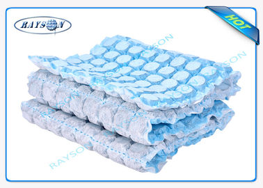 Textile tissé bleu de la bonne force pp non pour la couverture de ressort de matelas