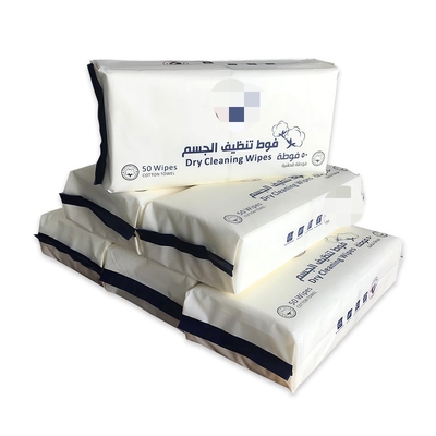 Tissu non tissé Spunlace hydrophile de sésame 30% PP 70% pâte de bois 50% polyester Nat Clean