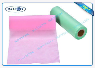 Tissu médical non tissé bleu/blanc non toxique de solides solubles hydrophobe pour des draps