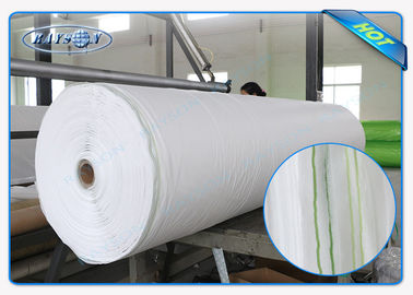 tapis Anti-UV transparent large de Mauvais-control de 25.6m pour le tissu agricole et blanc de paysage