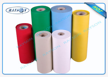Tissu non tissé jaune rouge de polypropylène de pp Spunbond avec 6 lignes de production