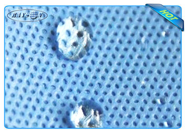 De l'eau de preuve de modèle ovale de couleur de SMS textile tissé blanc non pour la manchette de jambe de serviette hygiénique
