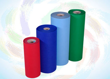 Imperméabilisez tissu 100% non tissé de glissement de Spunbond de polypropylène l'anti Rolls blanche/rouge/vert