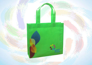 Sac de pp/sacs à provisions non tissés recyclables pliables imprimés avec la poignée