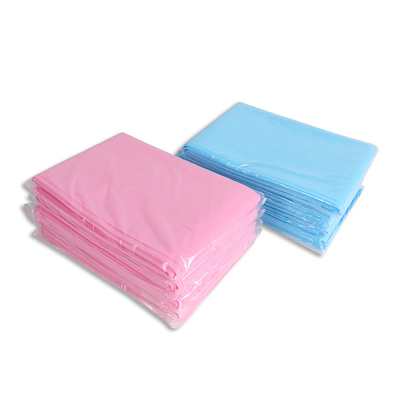 De pp couleur rose bleue jetable de drap de textile tissé non pour l'usage d'hôpital